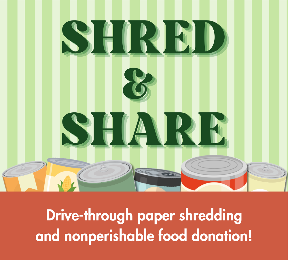 Shred and Share logo